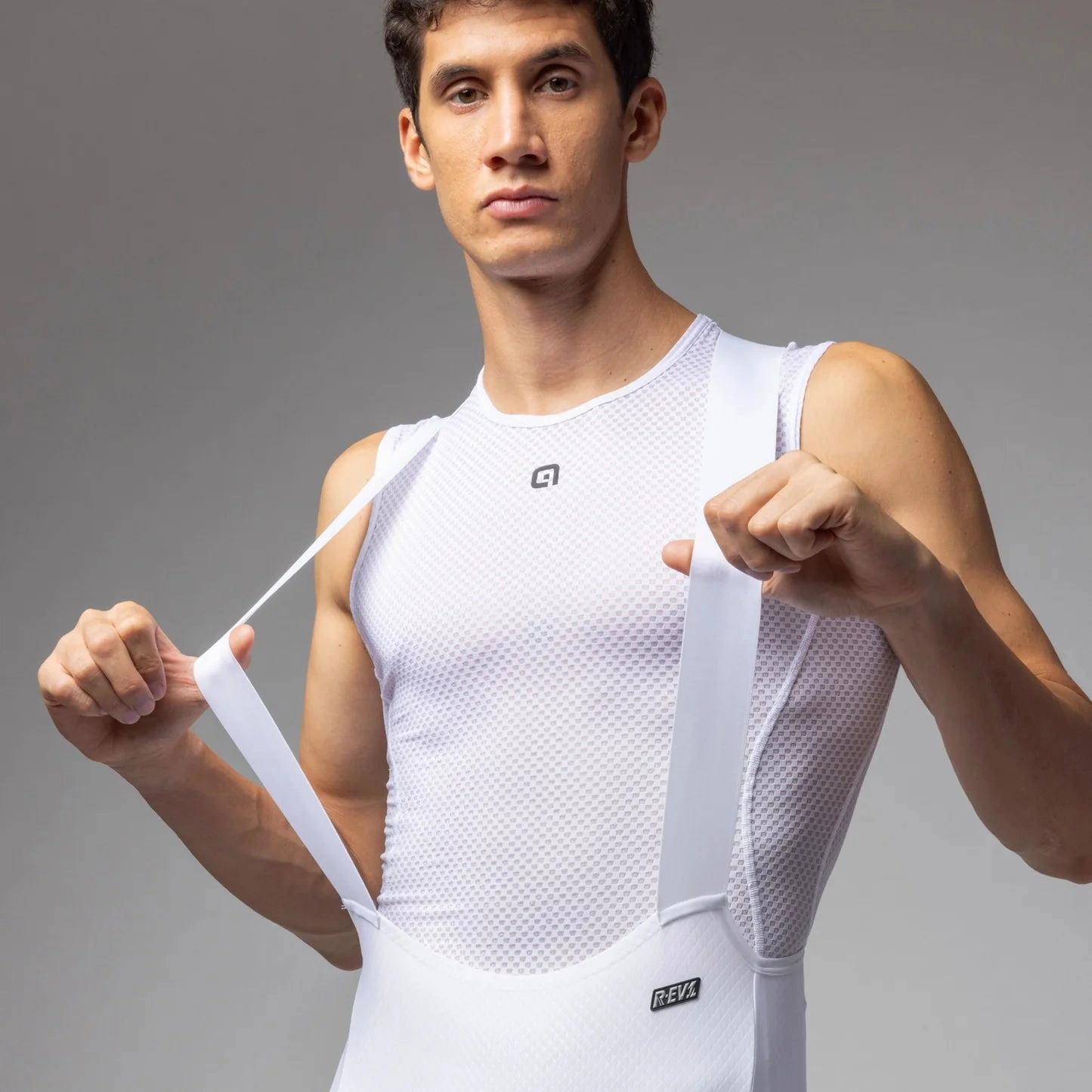 Ale R-EV1 Voltage bib shorts - White