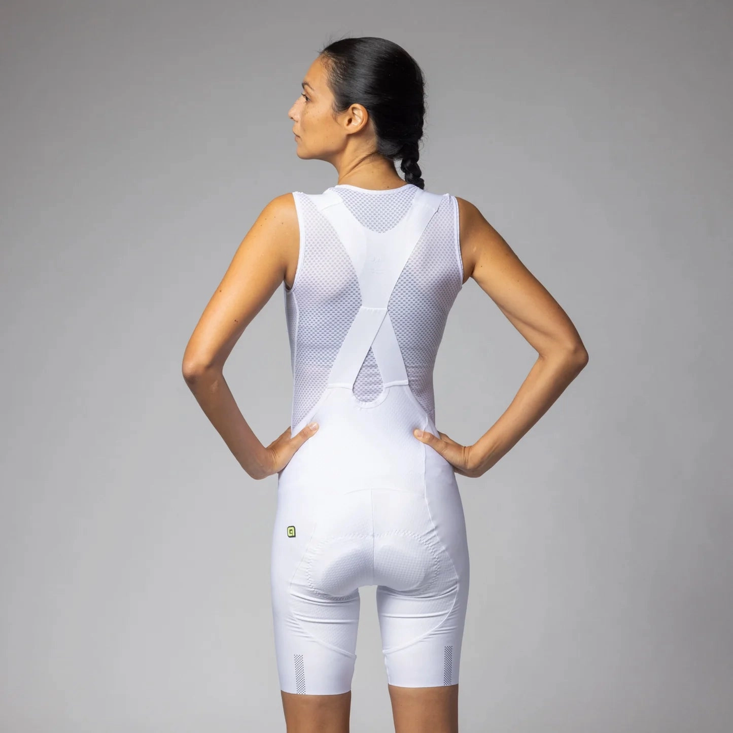 Ale R-EV1 Voltage women bib shorts - White