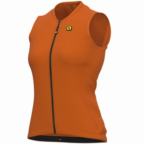 Ale Solid Color Block women sleeveless jersey - Orange