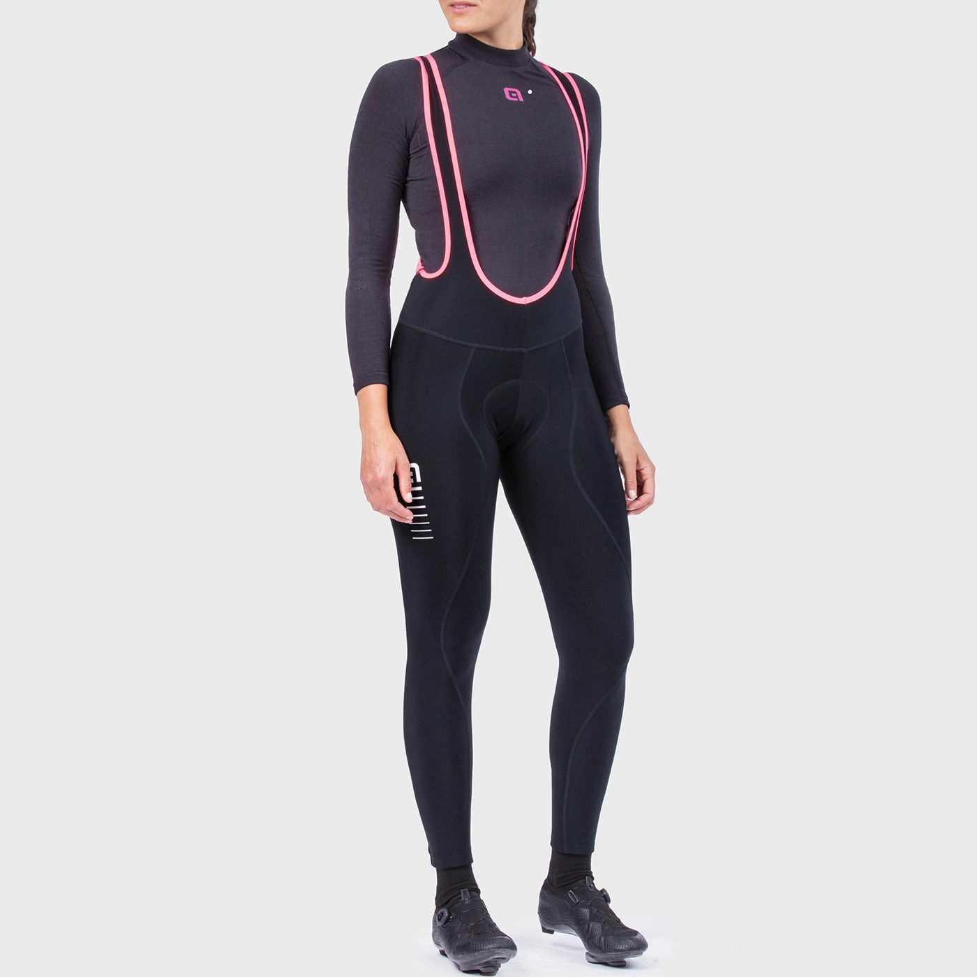 Ale Solid Essential woman bibtight - Black white