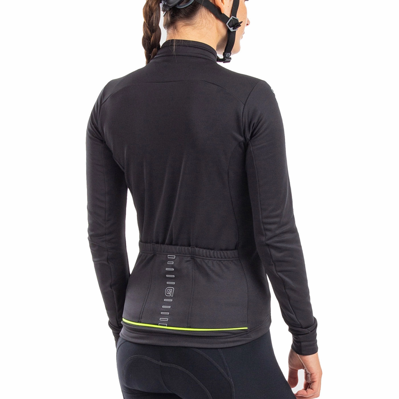 Ale Solid Fondo woman long sleeve jersey - Black