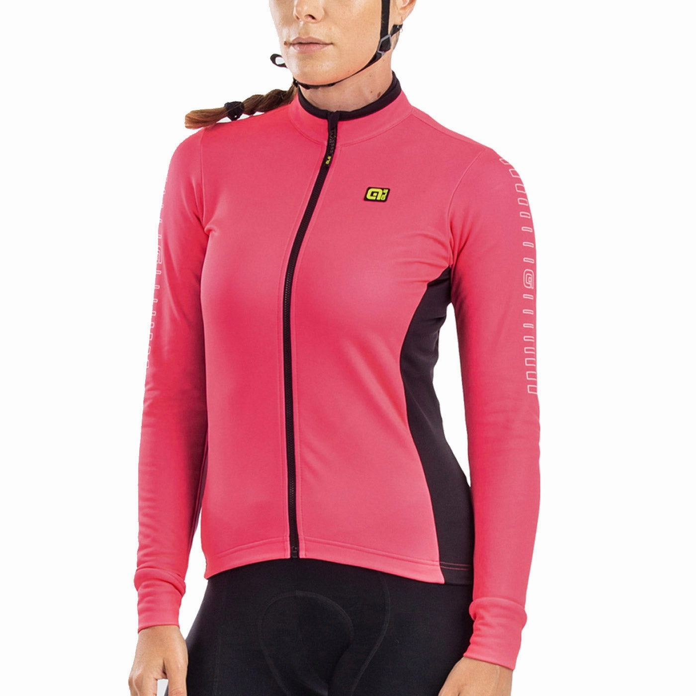 Ale Solid Fondo woman long sleeve jersey - Pink