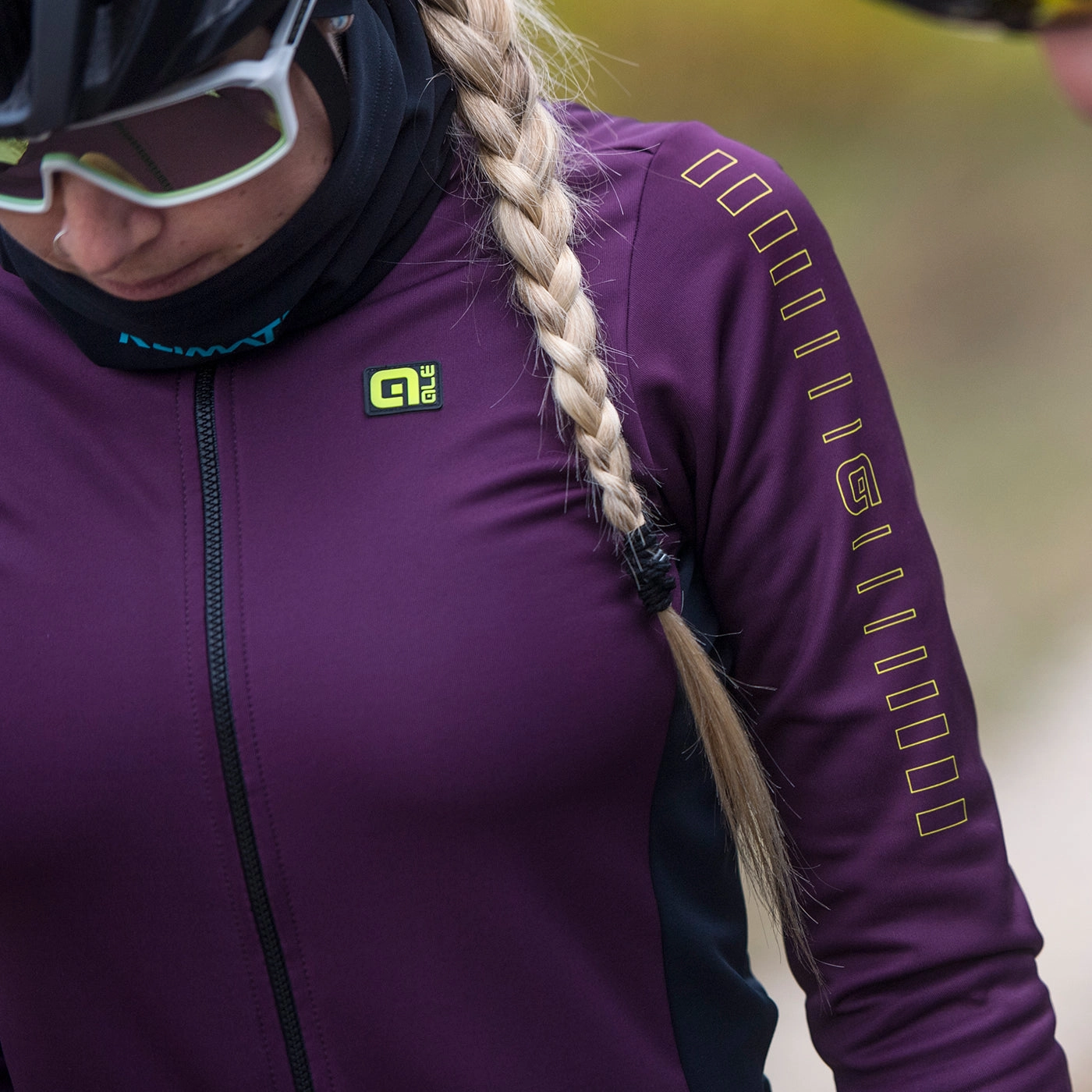 Ale Solid Fondo woman long sleeve jersey - Violet