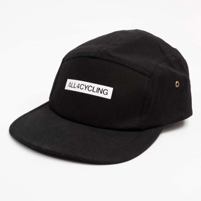 All4cycling 5 Panel cycling cap - Black