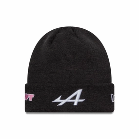 Alpine Racing Polyana Black Cuff Knit Beanie Hat Hot Offer Frenzy