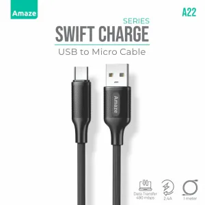 Price Slash Today Amaze A22 Swift Series Usb To Micro Cable 2.4A 1M