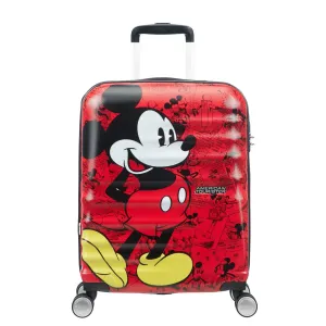 Instant Discount American Tourister Disney Wavebreaker Spinner Carry-On Luggage - Mickey Comics Red