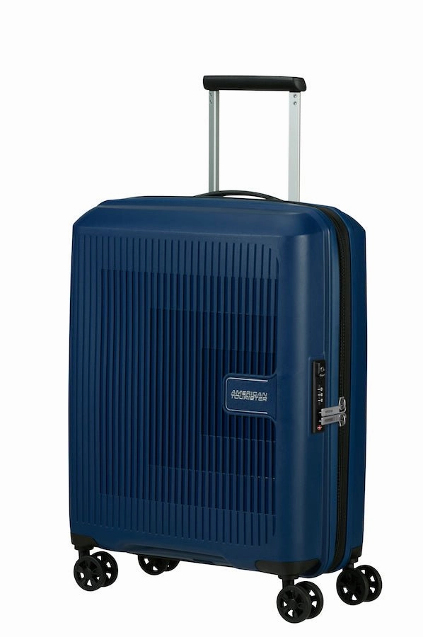 American Tourister Aerostep Expandable 55Cm Cabin Spinner | Navy Today Only Special