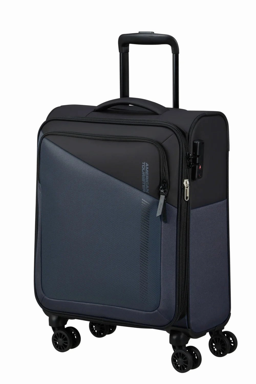 American Tourister Daring Dash 55Cm Cabin Spinner - Expandable | Black/Grey Dont Miss This Steal Todays Hot Pick