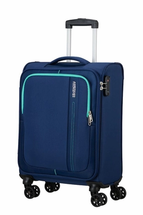 American Tourister Sea Seeker 55 Cm Cabin Spinner | Combat Navy Hot Offer Event
