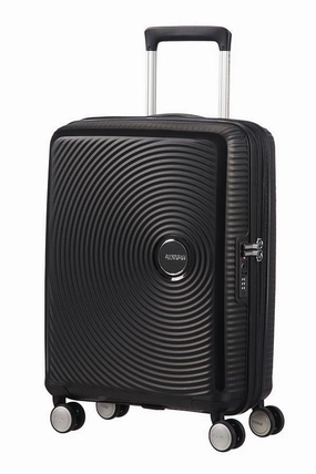 Shop Hot Picks Flash Offer Today American Tourister Soundbox 55Cm Cabin Spinner-Expandable | Bass Black