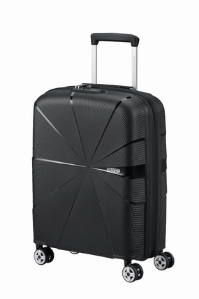 American Tourister Starvibe Expandable 55Cm Cabin Spinner | Black Surprise Discount Today Perfect Gift Offer