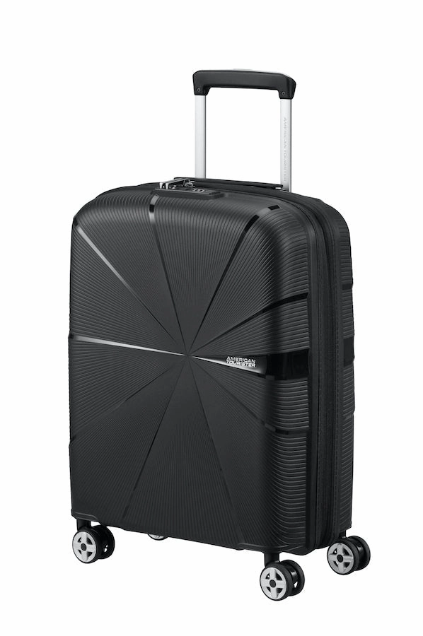 American Tourister Starvibe Expandable 55Cm Cabin Spinner | Black Surprise Discount Today Perfect Gift Offer