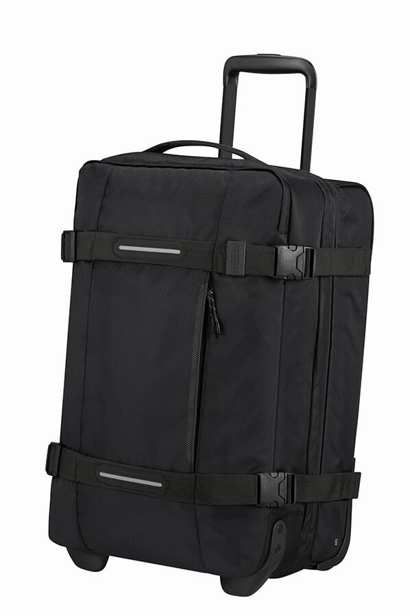 American Tourister Urban Track Duffle Small 55L |  Asphalt Black Daily Deal Frenzy Limited Stock Alert