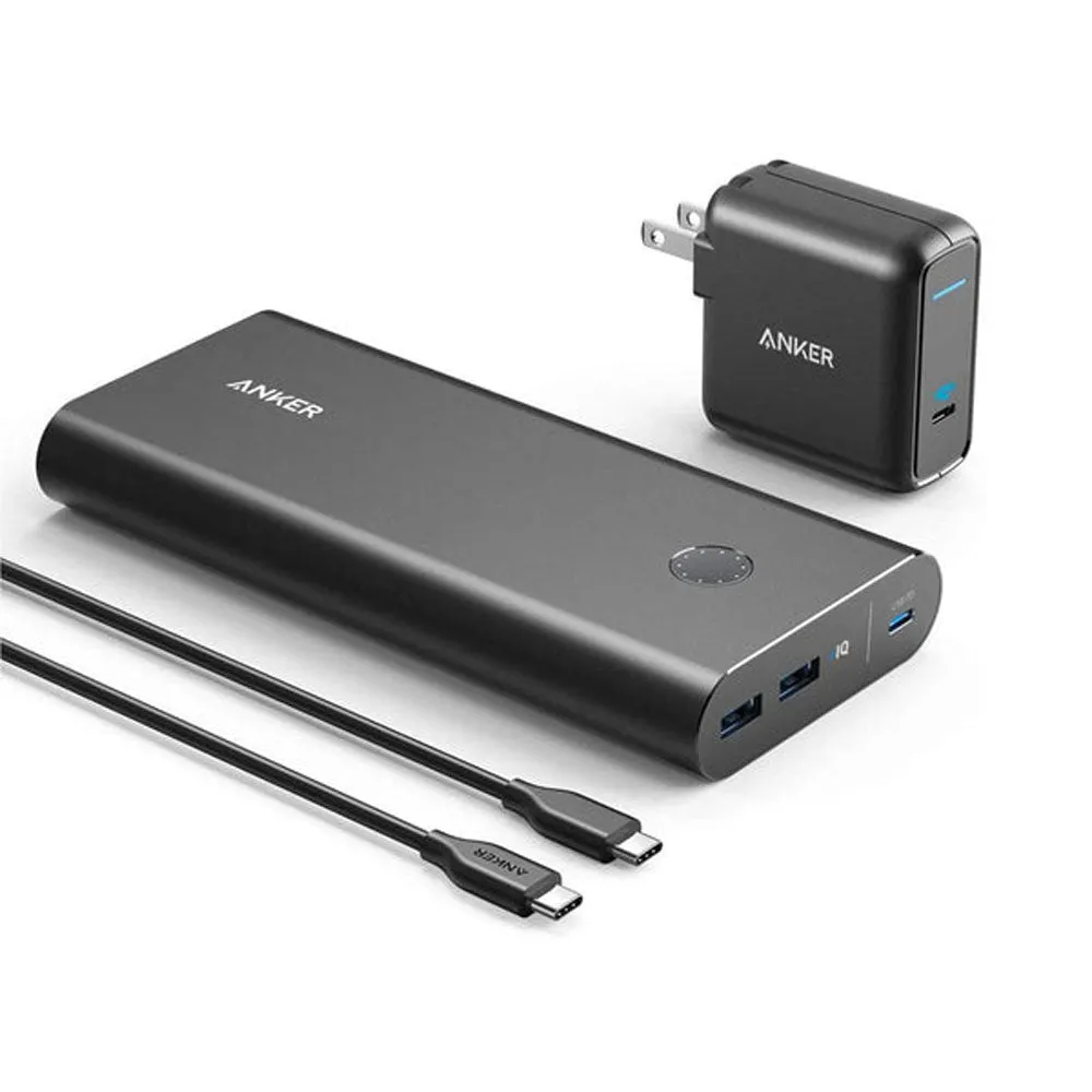 Grab Todays Deal Anker Powercore  26800Mah Pd 45W With 60W Pd Charger   Charger Powerport Iii Mini Black
