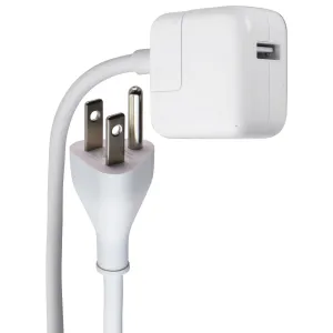 Apple 12W Usb Wall Charger With (6-Foot) 3-Prong Power Cord - White (A1401) Big Savings Event