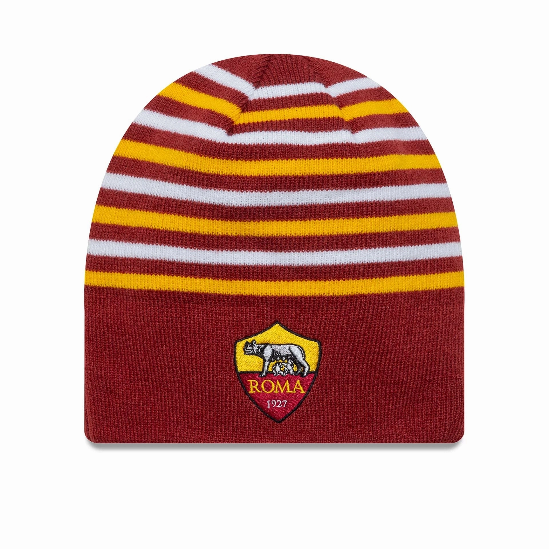 As Roma Stripe Dark Red Skull Knit Beanie Hat Grab Your Savings