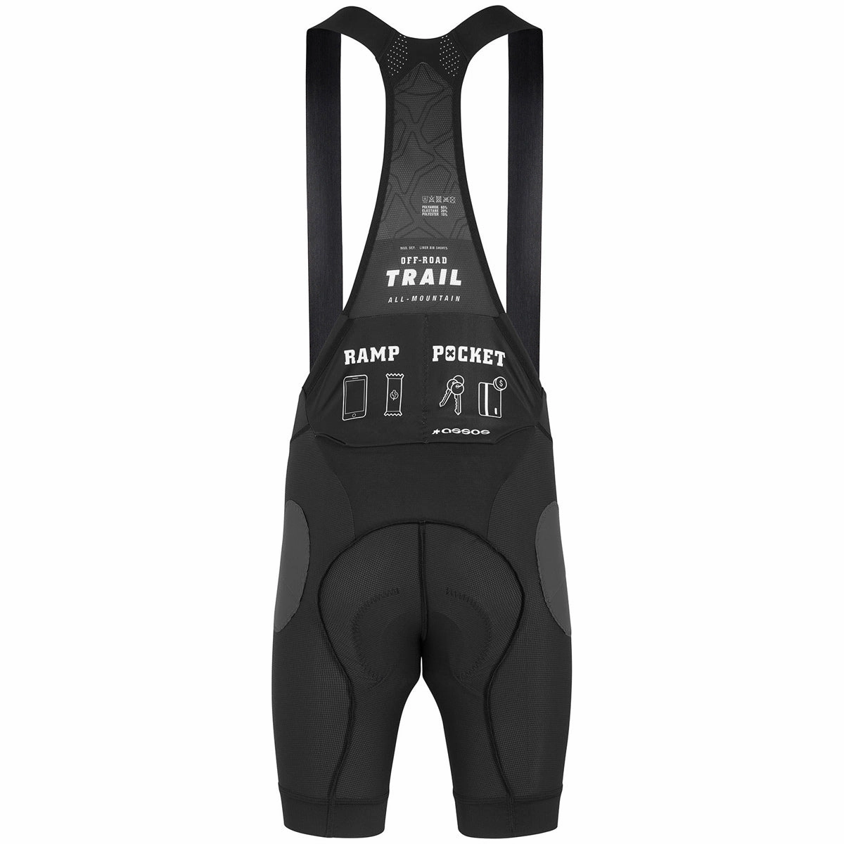 Assos Trail Liner bib shorts - Black