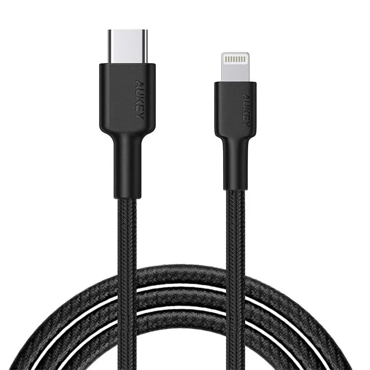 Aukey Braided Usb-C To Lightning Cable (3.9Ft) Big Hot Sale Limited Stock Alert