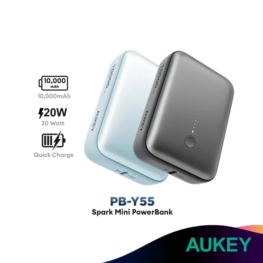 Dont Wait Save Today Clearance Event Alert Aukey Pb-Y55 10000Mah | Pb-Y57 20000Mah Spark Mini Powerbank