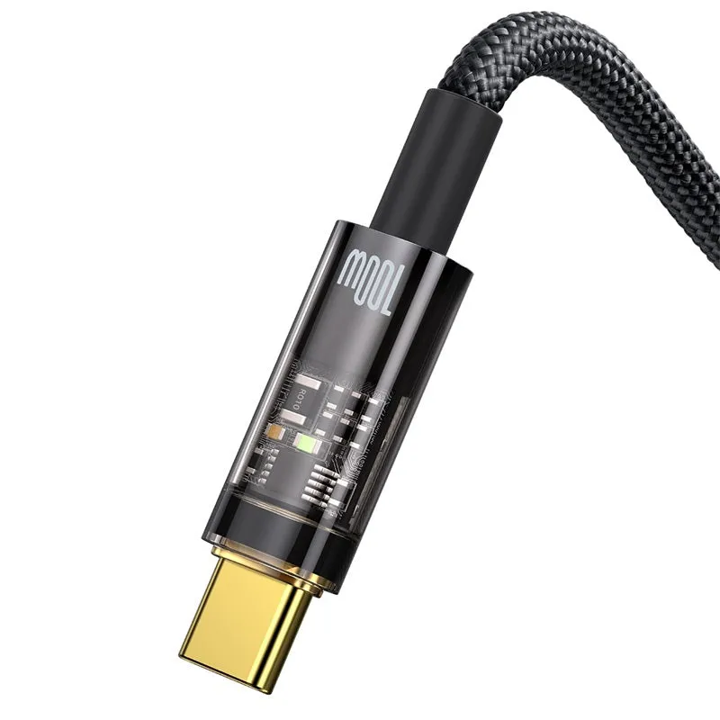 Price Drop Frenzy Baseus Explorer Series Auto Power-Off Fast Charging Data Cable Usb To Type-C 100W