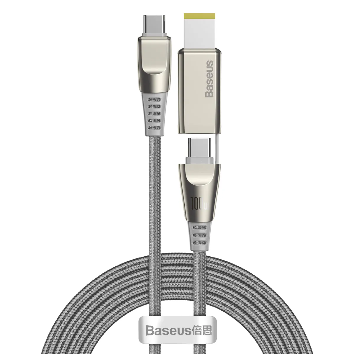 Baseus Flash Series Data Cable With Type-C To C Dc 100W 2M Grey(Ca1T2-B0G) Clearance Event