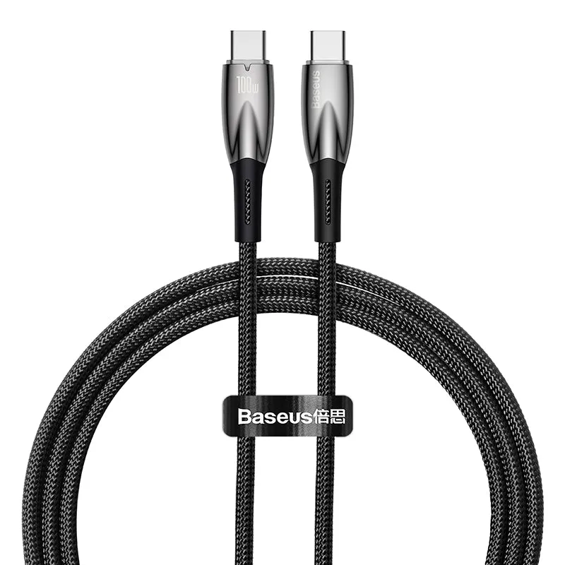 Shop Today Save Best Price Today Baseus Glimmer Series Fast Charging Data Cable Type-C To Type-C 100W
