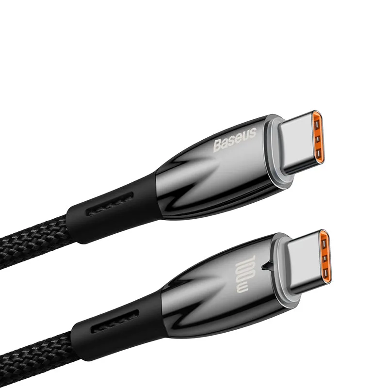 Steal the Deal Now Exclusive Deal Inside Baseus Glimmer Series Fast Charging Data Cable Type-C To Type-C 100W