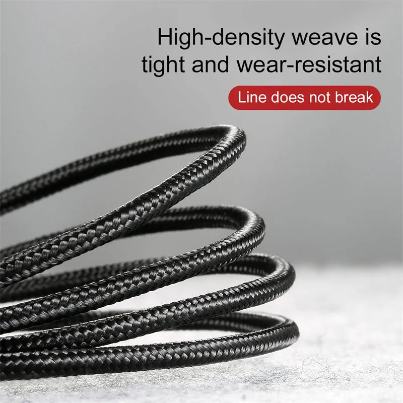 Shop Smart Save Steal the Deal Now Baseus Nylon Braided Micro Pin Fast Charging Data Cable 2.4A
