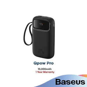 Instant Savings Deal Baseus Qpow Pro Digital Display 10000Mah 20W Fast Charge Power Bank