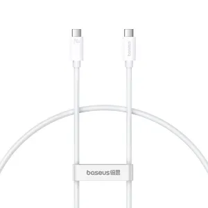 Baseus Superior Series 2 Usb4 Full-Function Fast Charging Cable Type-C To Type-C 240W 1M Moon White-P10365200211-02 Dont Miss Hot Deals