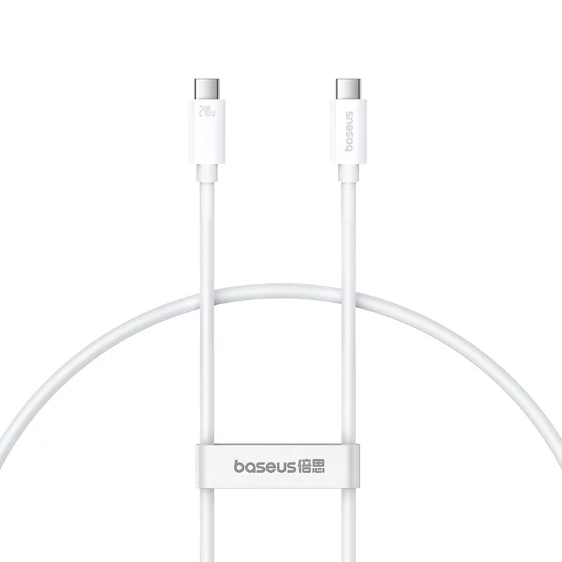 Baseus Superior Series 2 Usb4 Full-Function Fast Charging Cable Type-C To Type-C 240W 1M Moon White-P10365200211-02 Dont Miss Hot Deals