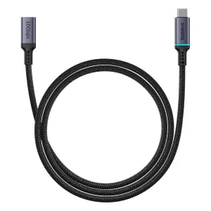 Baseus Type-C Female To Type-C Male Extension Cable 4K 60Hz Clarity 10Gbps Braided Fast Charging Cable 1M Black -B0063370C111-01 Hot Pick Online Mega Sale Now