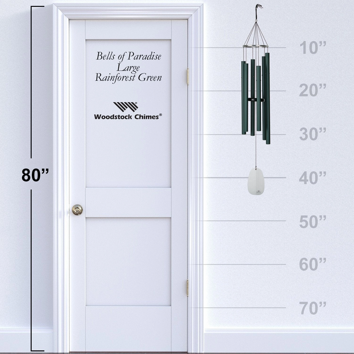 Bells Of Paradise - Large 44 Rainforest Green