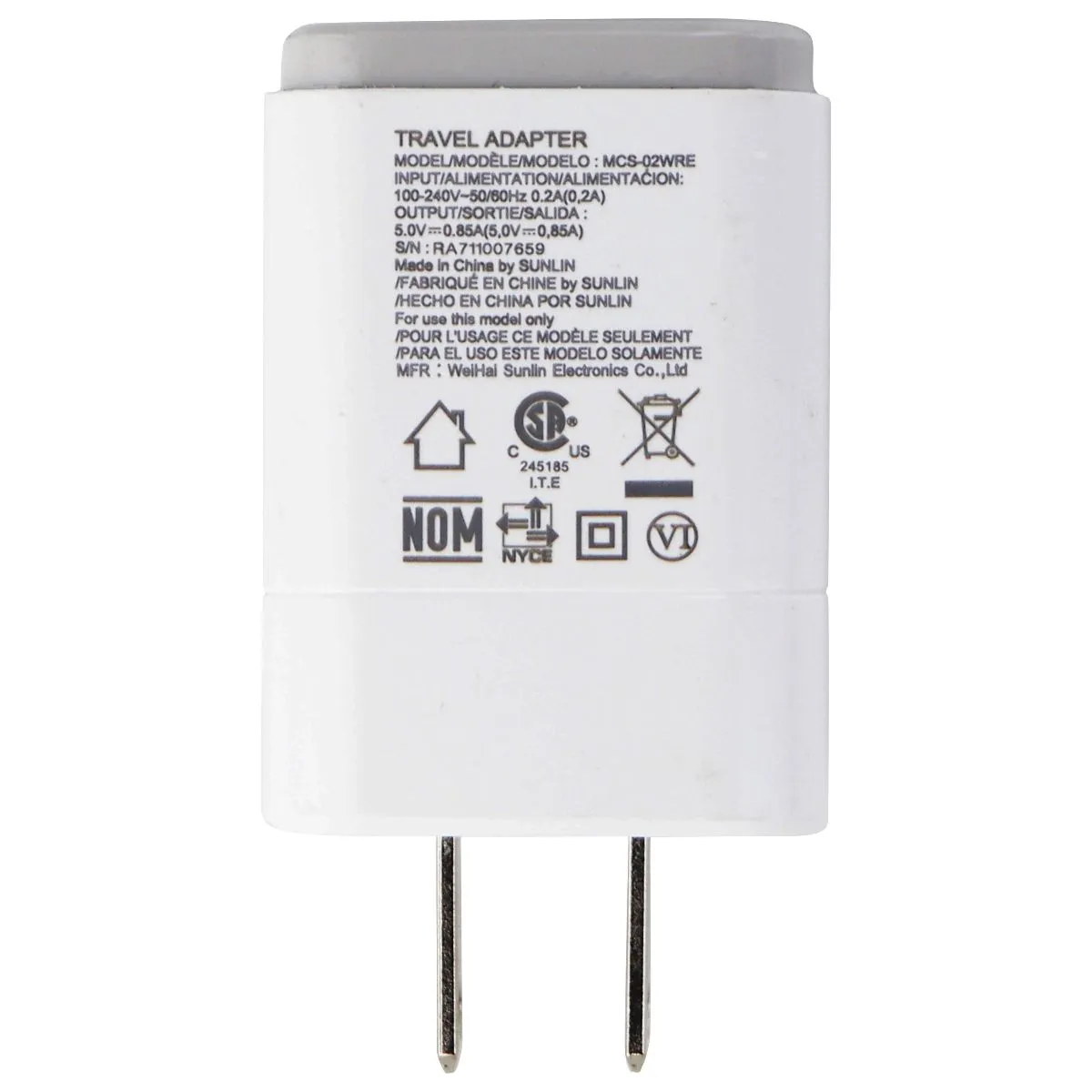 Grab It Before Gone Shop the Best Deals Lg Travel Adapter Single 5V/0.85A Usb Wall Charger (Mcs-02Wpe/Re) - White