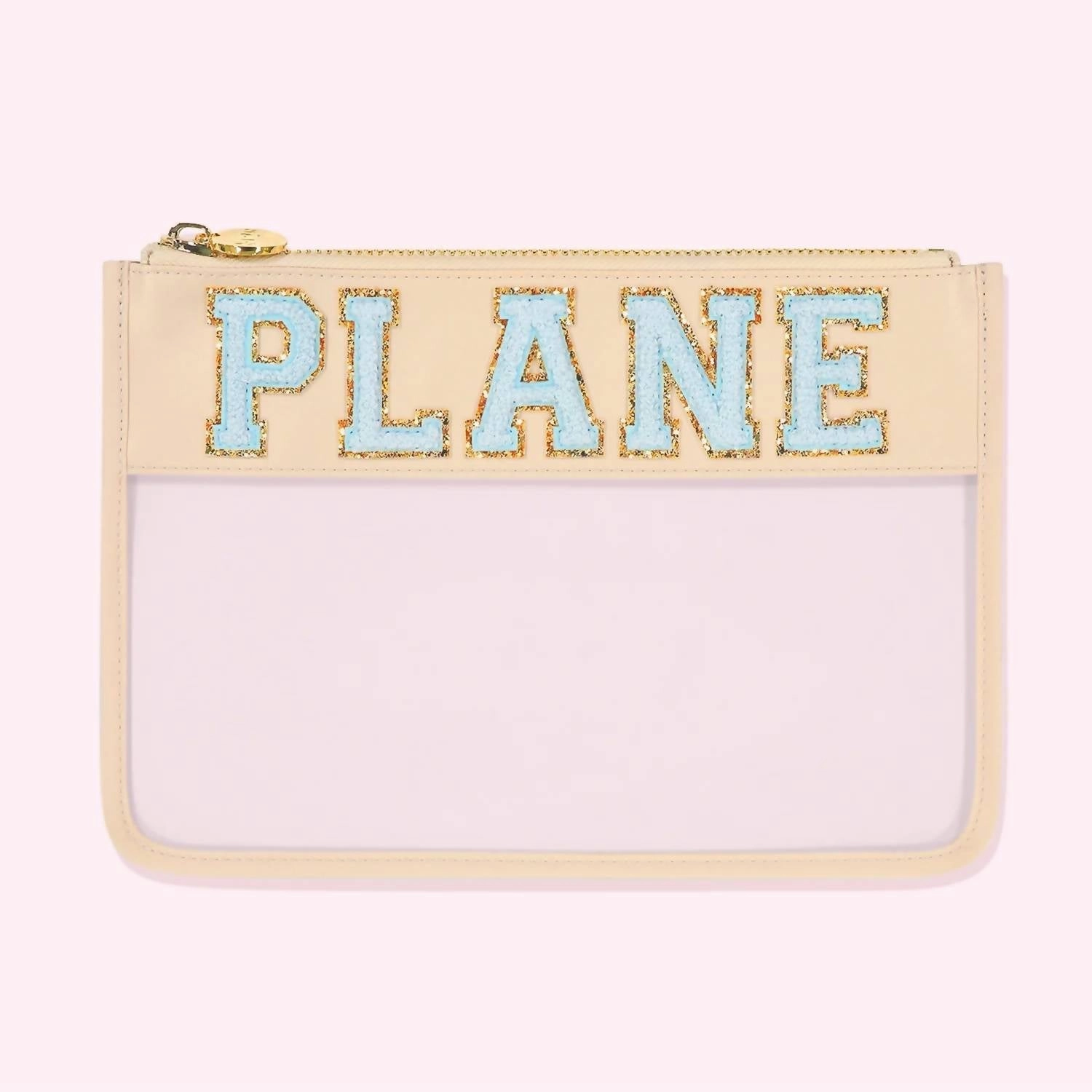 Dont Miss This Offer Shop Todays Picks Women'S Plane Clear Flat Pouch In Sand