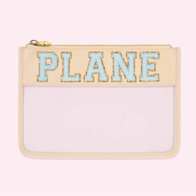 Dont Miss This Offer Shop Todays Picks Women'S Plane Clear Flat Pouch In Sand