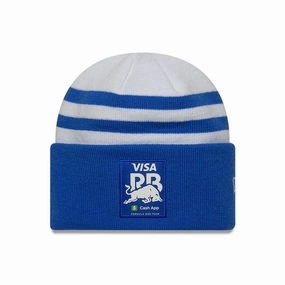 Best Seller Discount Dont Miss These Savings Visa Cash App Racing Bulls Team Wide White Cuff Knit Beanie Hat