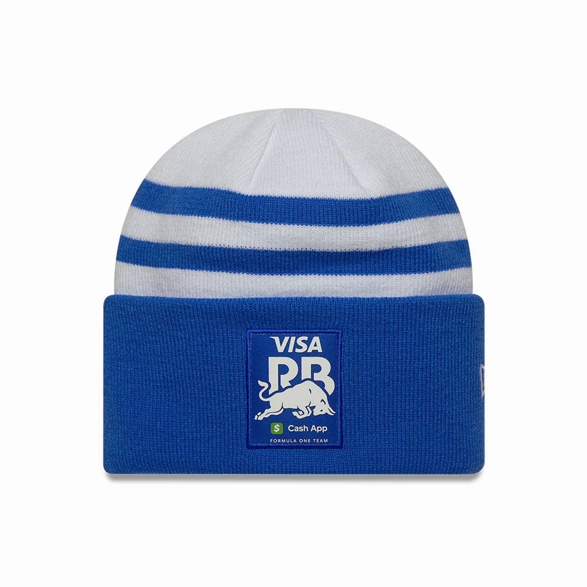 Best Seller Discount Dont Miss These Savings Visa Cash App Racing Bulls Team Wide White Cuff Knit Beanie Hat