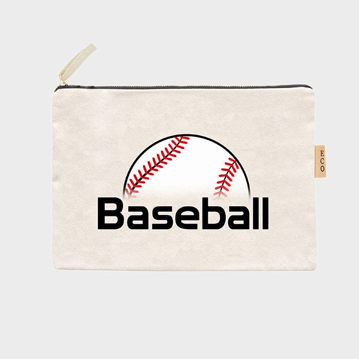 Hot Sale Alert 'Baseball'Cotton Canvas Eco Pouch Bag