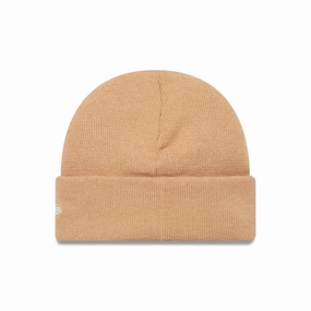 New Era Beige Short Cuff Knit Beanie Hat Hot Pick Online Hot Offer Event