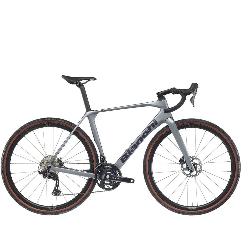 Bianchi Impulso Pro Gravel Bike GRX 820 - Grey/Matt Black