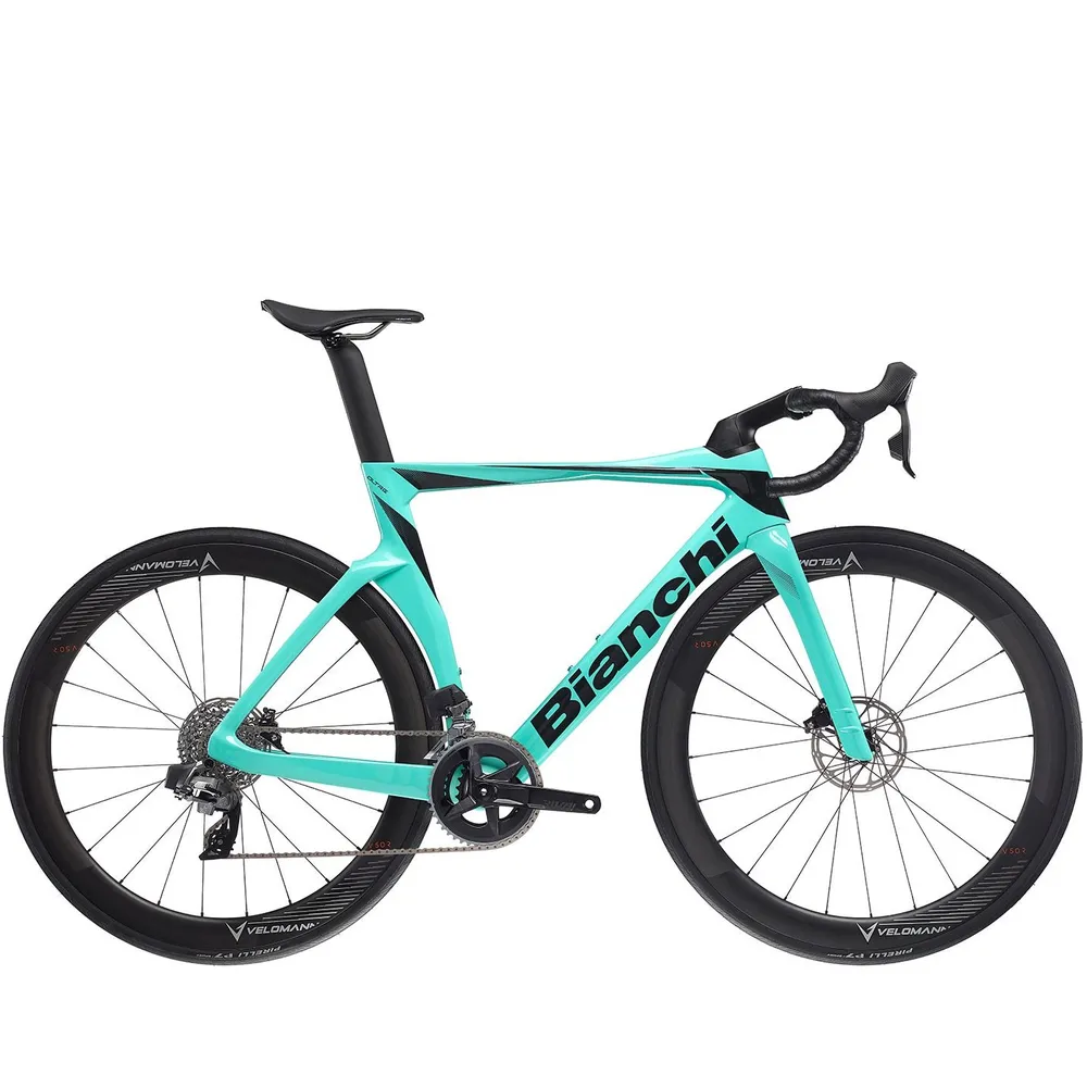 Bianchi Oltre Comp Road Bike Rival eTap AXS - Celeste/Black