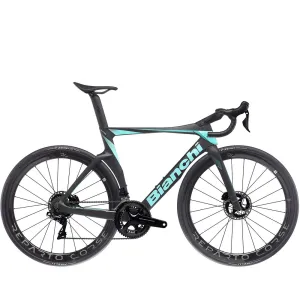 Bianchi Oltre Pro Road Bike Dura-Ace Di2 Compact - Graphite/Celeste