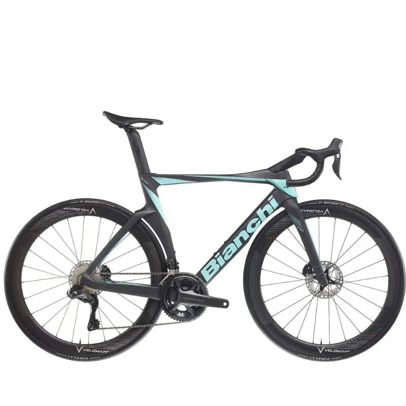 Bianchi Oltre Pro Road Bike Ultegra Di2 - Black/Celeste