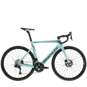 Bianchi Oltre Race Road Bike 105 Di2 - Celeste/Iridium