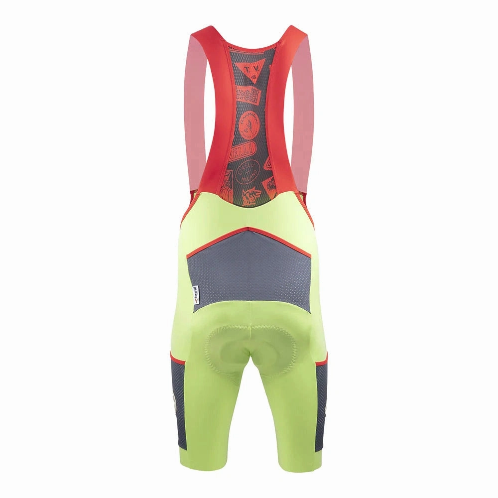 Bib shorts Cinelli Gravel - Fluorescent Green 