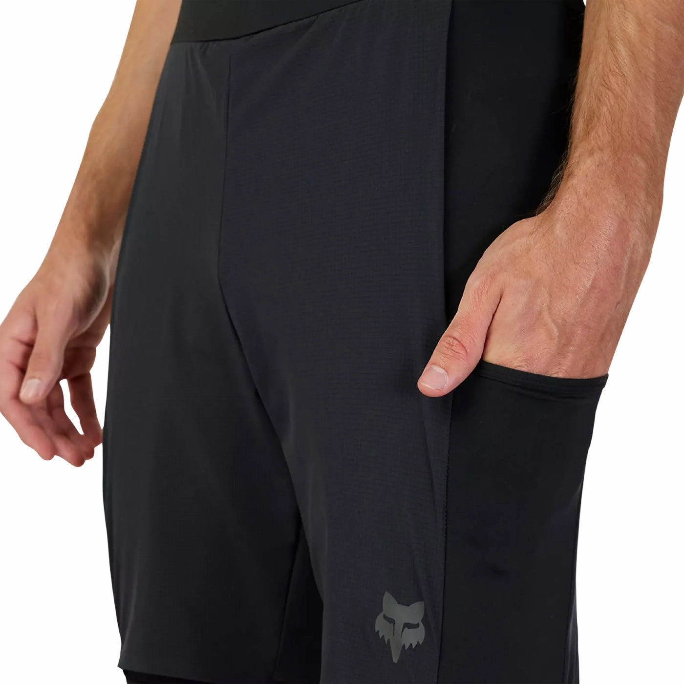 Bib shorts Fox Flexair Ascent Cargo - Black