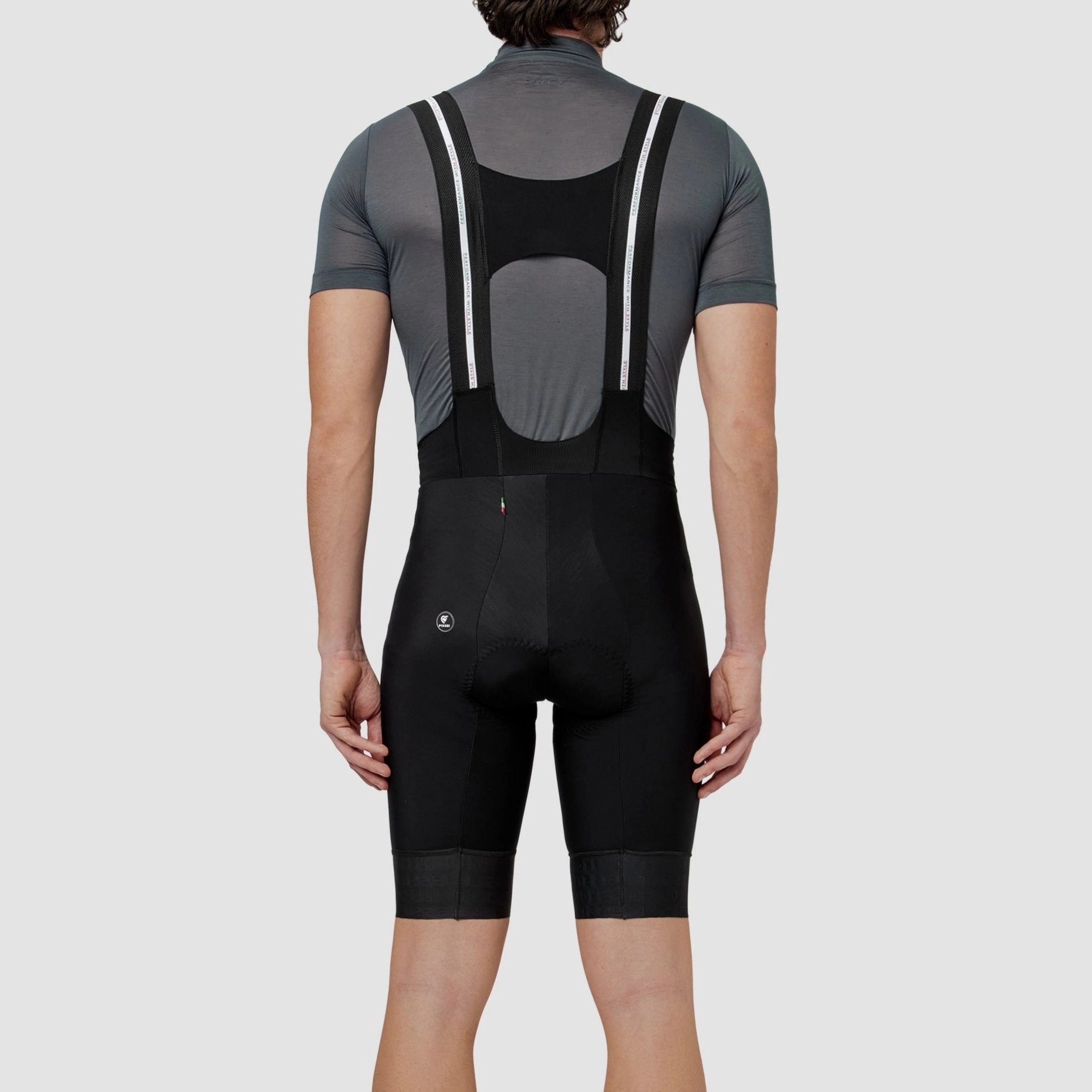 Bib shorts thermal Pissei Monviso - Black