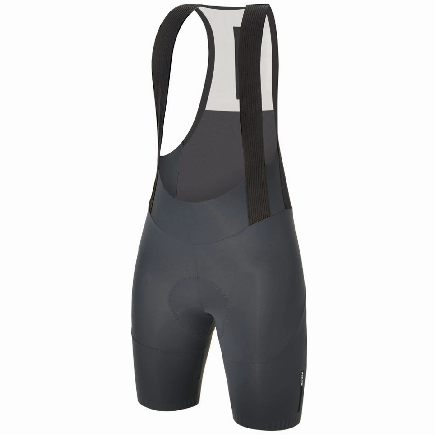 Bib shorts woman Santini Plush - Gray